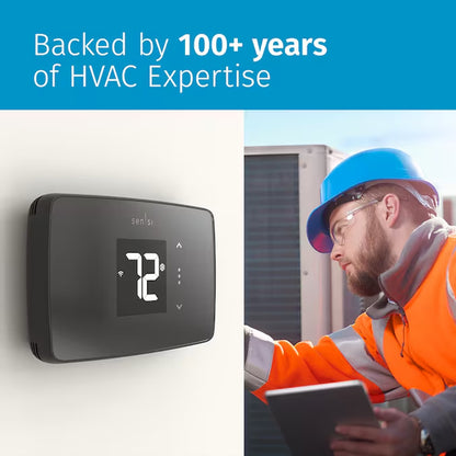 Sensi Black Smart Compatible Thermostat with Wi-Fi Compatibility