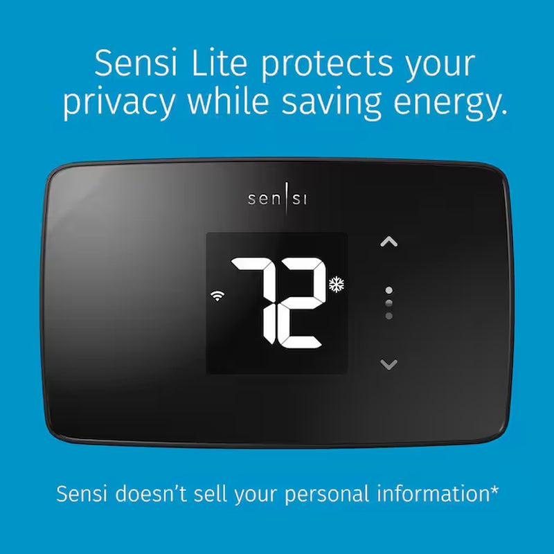 Sensi Black Smart Compatible Thermostat with Wi-Fi Compatibility