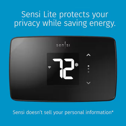 Sensi Black Smart Compatible Thermostat with Wi-Fi Compatibility